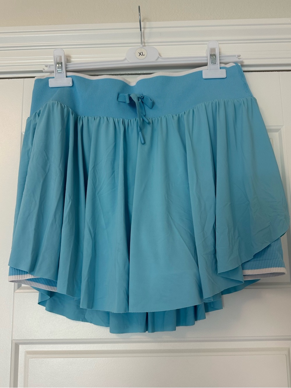all in motion Aqua Blue Circle Skater Tennis Skirt with Drawstring Waist Shorts